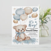 男の子男の赤ちゃん 招待状 (スタンド正面)