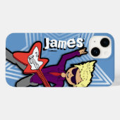 男の子短い名前のロックスターキッズiphoneケース Case-Mate iPhoneケース (裏面 (横))