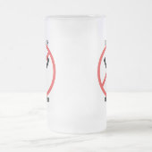 男の子禁止 フロストグラスビールジョッキ (中央)