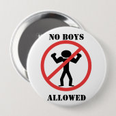 男の子禁止 缶バッジ (正面&裏面)