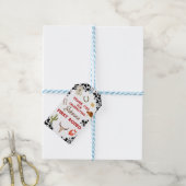 男の子私の最初のロデオカウボーイの1番目の誕生日 ギフトタグ (より糸付き)