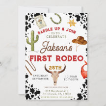 男の子私の最初のロデオカウボーイの1番目の誕生日