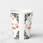 男の子私の最初のロデオカウボーイの1番目の誕生日 紙コップ (右)