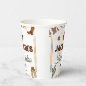 男の子私の最初のロデオカウボーイの1番目の誕生日 紙コップ (右)