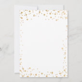 男の子第1誕生日ミスター·ワンダーフル·ファースト·誕生日金ゴールド 招待状 (裏面)