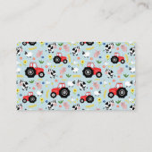 男の子素朴かわいいベビー エンクロージャーカード (裏面)