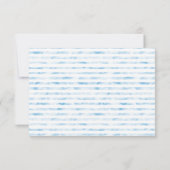 男の子航海のの赤ちゃんシャワー サンキューカード (裏面)