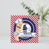 男の子航海のの赤ちゃん 招待状 (スタンド正面)