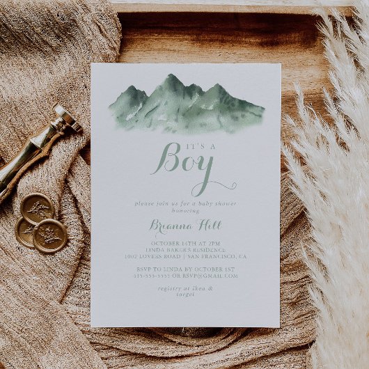 男の子誕生祭 グリーンマウンテンカントリー 招待状