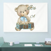 男の子誕生 4x6 ヴィニール バナー 横断幕 (トレードショー)