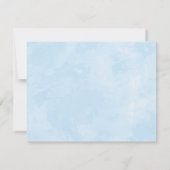 男の子象の赤ちゃんシャワーおむつラッフルカード 出欠カード (裏面)