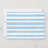 男の子象はベビーシャワーカード感謝していしています サンキューカード (裏面)