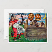 男の子達が牛のはがきに何をしたか ポストカード (正面/裏面)