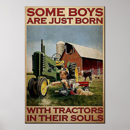 男の子達が生まれいる ポスター