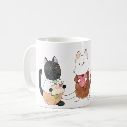 男の子達とヴァレンタイン! コーヒーマグカップ (正面左)