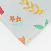 男の子達に可愛いブルーファームアニマルトラクターのパターンキッズ フリースブランケット (角)