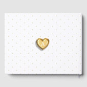 男の子金ゴールド台詞バルーンレターベビー ゲストブック (裏面)