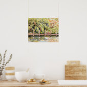 男の子魚釣りと犬の詩編37:4 ポスター (キッチン)