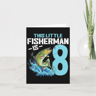 男の子魚釣り誕生日シャツ8歳の男の子フィッシャム カード
