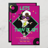 男の子1の誕生日パーティー招待状を表示する 招待状 (正面/裏面)