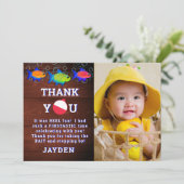 男の子1日の誕生日リトルフィッシャーマンオフィシャルワン サンキューカード (スタンド正面)