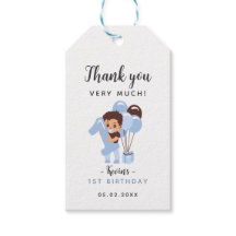 男の子1歳の誕生日お願いサンキューサンキューラベル