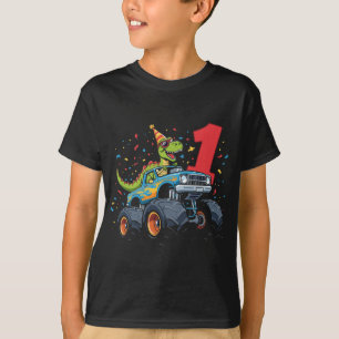 男の子1歳の誕生日衣装 – Dino Monster Tシャツ