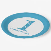 男の子1歳の誕生日 ペーパープレート (アングル)