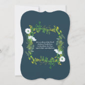 男の子1聖なる聖体青い花 招待状 (裏面)