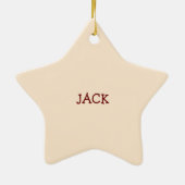 男の子10誕生日、10オンスイートブルーケーキ セラミックオーナメント (裏面)