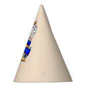 男の子10誕生日、10オンスイートブルーケーキ パーティーハット (右)