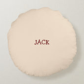 男の子10誕生日、10オンスイートブルーケーキ ラウンドクッション (裏面)