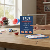 男の子10th誕生日招待状、スラングモダン・ブラッシュ 招待状