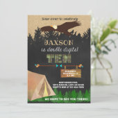 男の子2桁10日目キャンピングイーグル招待状。 招待状 (スタンド正面)