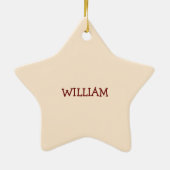 男の子2歳の誕生日、甘いブルーケーキ2歳 セラミックオーナメント (裏面)