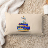 男の子2歳の誕生日、甘いブルーケーキ2歳 ランバークッション (ブランケット)