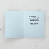 男の子2歳の誕生日、PEEK-a-BOO子猫 カード (内部)