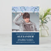 男の子20歳の誕生日招待状写真海軍 招待状 (スタンド正面)