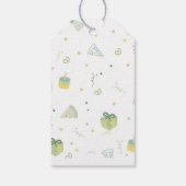 男の子2nd誕生日ピザパーティーギフトラベルありがとう ギフトタグ (裏面)