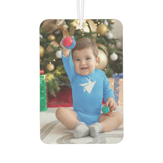 男の子 かわいい 青い飛行機 恐竜 子供 1歳 誕生日 カーエアーフレッシュナー (裏面)