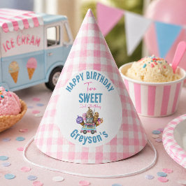 男の子 アイスクリーム トラック 2歳 誕生日パーティー Two Sweet パーティーハット