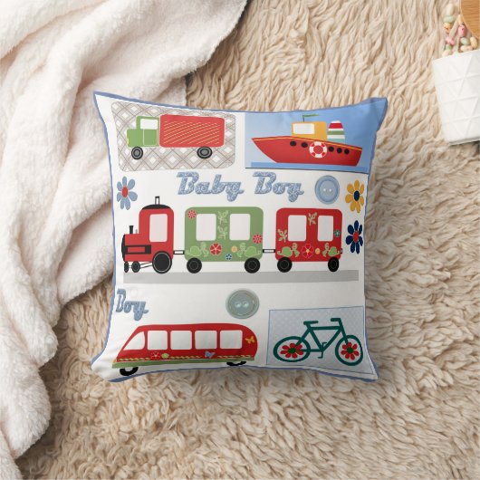 男の子 クッション (ブランケット)