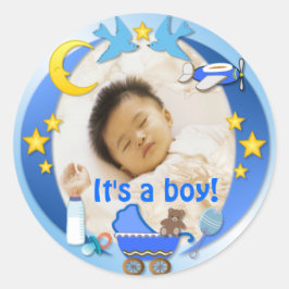 男の子～シール/シーラー番号3 ラウンドシール