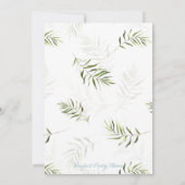 男の子 タイガー ベビーシャワー 招待状 (裏面)