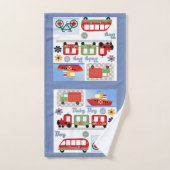 男の子 バスタオルセット (ハンドタオル)