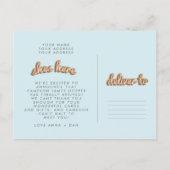 男の子！バラ金ゴールド/ULEポストカード。 案内ポストカード (裏面)