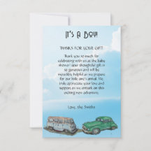 男の子、バン、セダンのための赤ちゃんシャワー