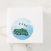 男の子、バン、セダンのための赤ちゃんシャワー フェイバータグ (インサイチュ)