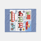 男の子 フリースブランケット (正面(横))