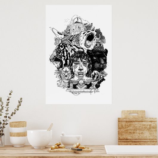 男の子 ポスター (キッチン)